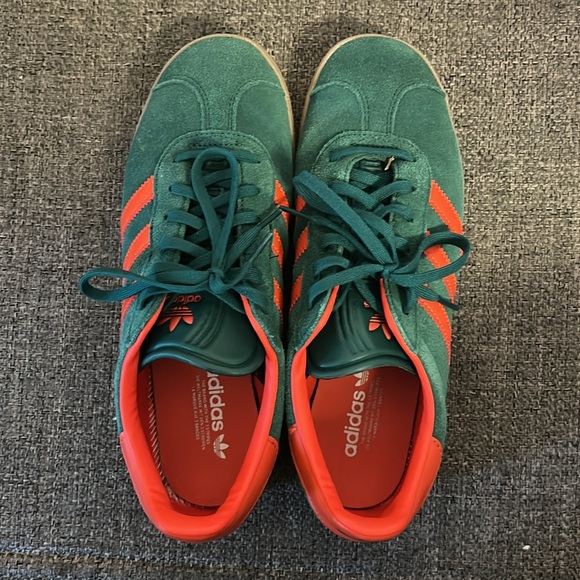 Adidas Green Gazelle Sneakers with Gum Sole - Picture 2 of 7